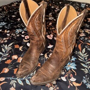 Ariat Brown Leather Cowboy Western Boots